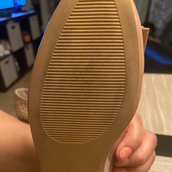 Asos design wide fit Luna bow ballet flats in beige size 5 - Picture 4 of 6